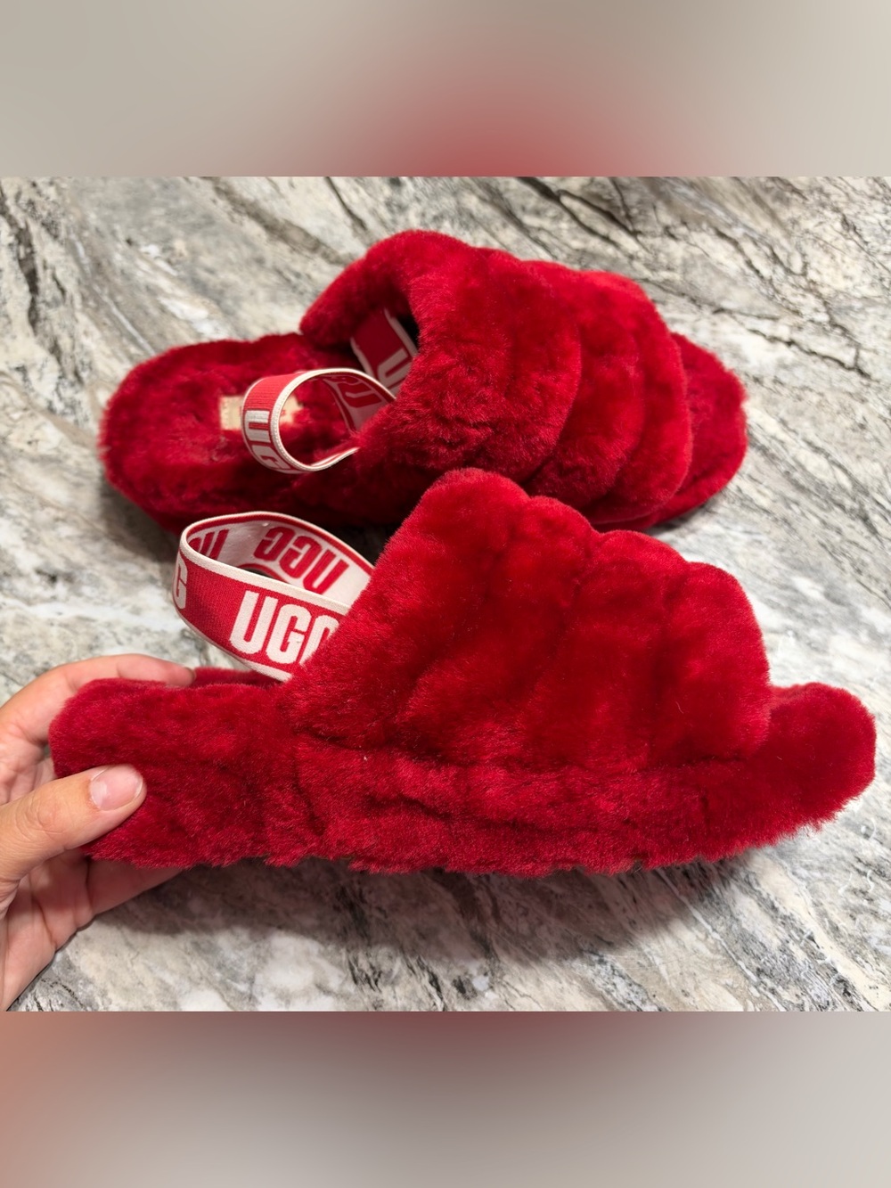 UGG Fluff Yeah Slide Slippers- Size 7